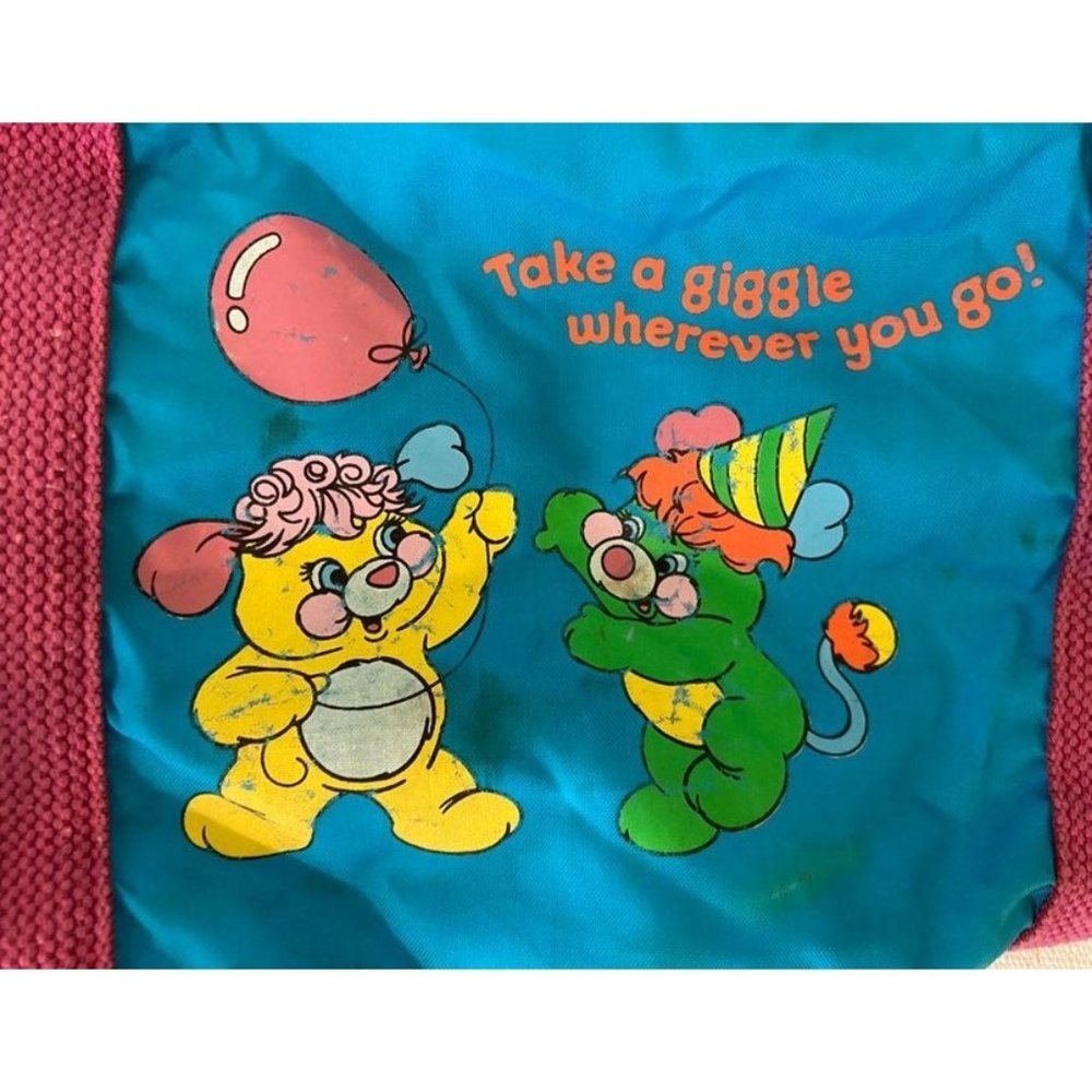RARE Vintage 1980s Popples mini duffle bag - Picture 2 of 5